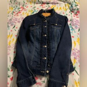 White House Black Market Blue Jean Jacket Classic Denim